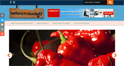 Desktop Screenshot of beforethebucket.com