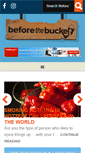 Mobile Screenshot of beforethebucket.com